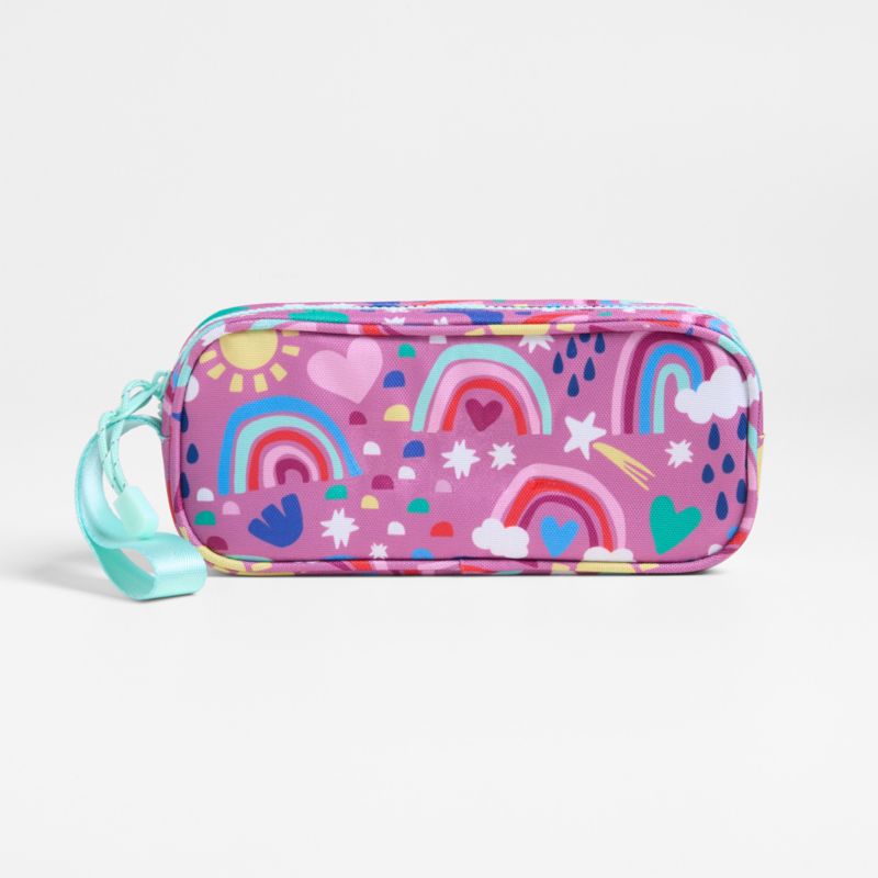 Rainy Rainbows Soft Kids Pencil Case