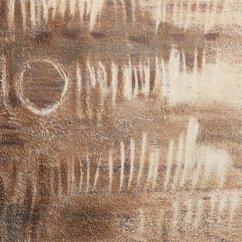 "Raku" by Edward View Brown Hand-Painted Canvas Textural 40"x50" Wall Art - image 6 of 8