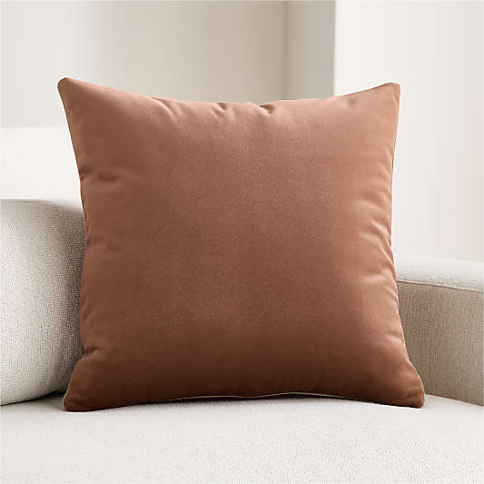Rally Italian Velvet 20"x20" Mauve Throw Pillow Cover by Venus Williams