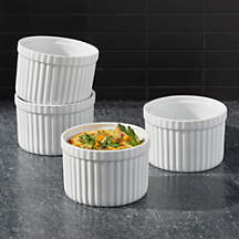 Tall Ramekins Set of Four + Reviews | Crate & Barrel