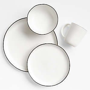 Black white clearance dinnerware