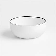 Range White Outdoor Melamine Bowl By Leanne Ford + Reviews | Crate & Barrel