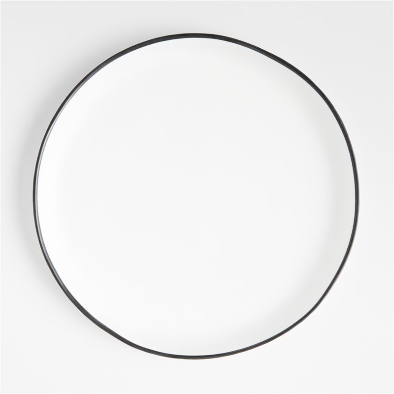 Range White Outdoor Melamine Dinner Plate by Leanne Ford