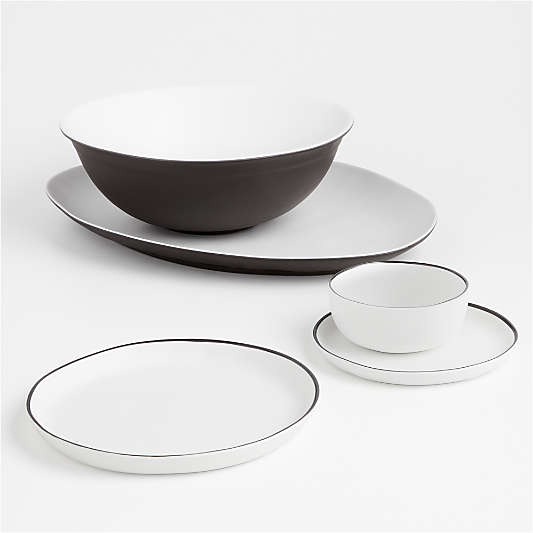 Range White Outdoor Melamine Salad Plate by Leanne Ford