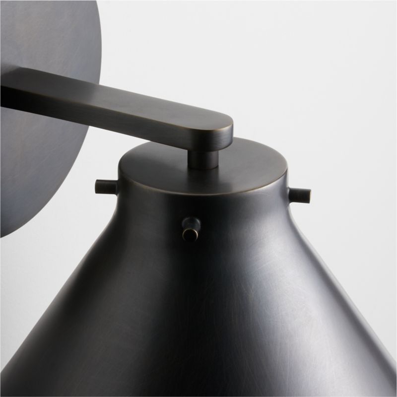 Rainier Black Conical Wall Sconce Light - image 4 of 12