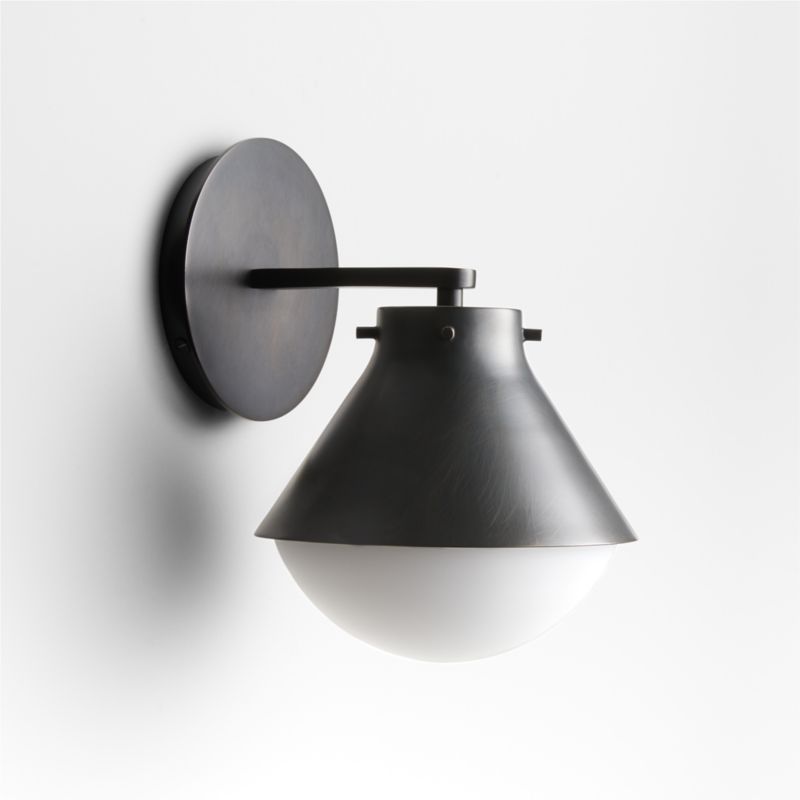 Rainier Black Conical Wall Sconce Light - image 3 of 12