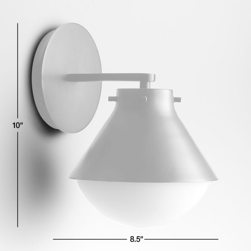 View Rainier Black Conical Wall Sconce Light - image 2 of 12