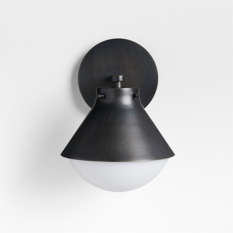 Rainier Black Conical Wall Sconce Light - image 5 of 12