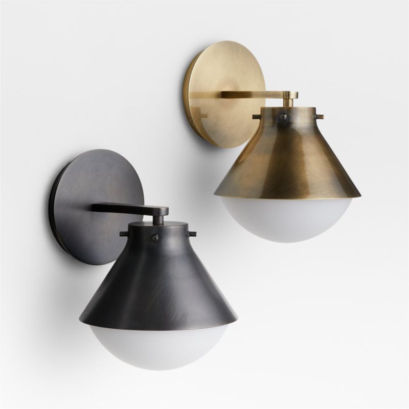 Rainier Black Conical Wall Sconce Light - image 11 of 12