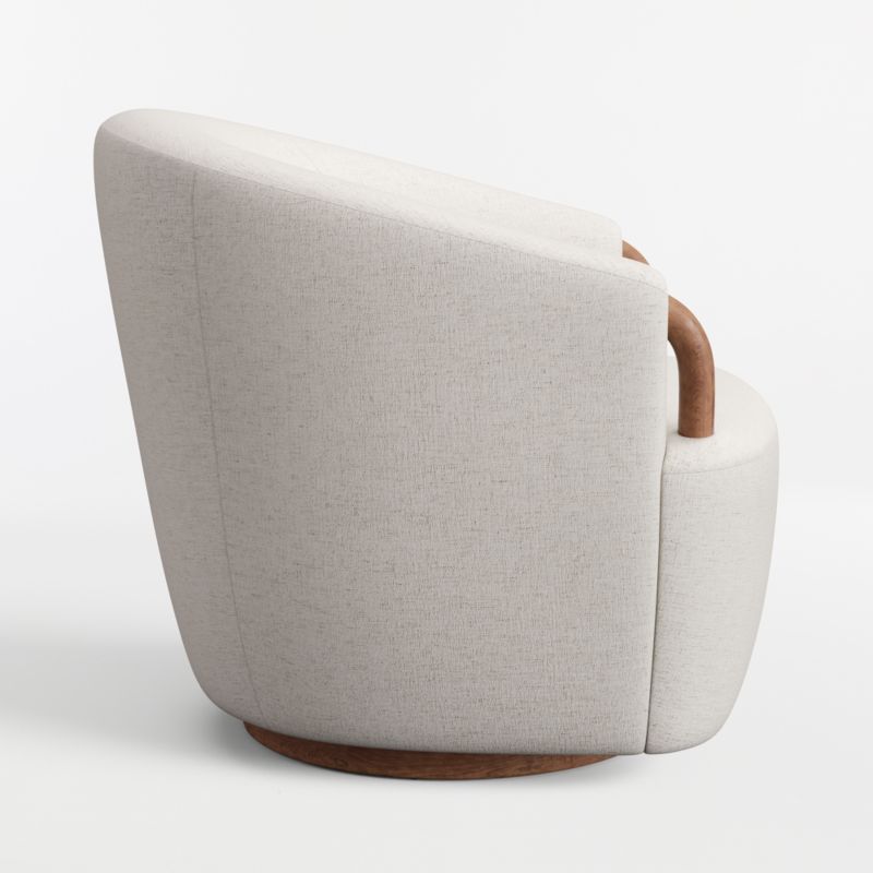Rapallo Wood Swivel Accent Chair - image 3 of 5