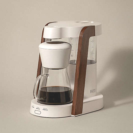 Ratio Eight Series 2 Linen White and Walnut Coffee Maker