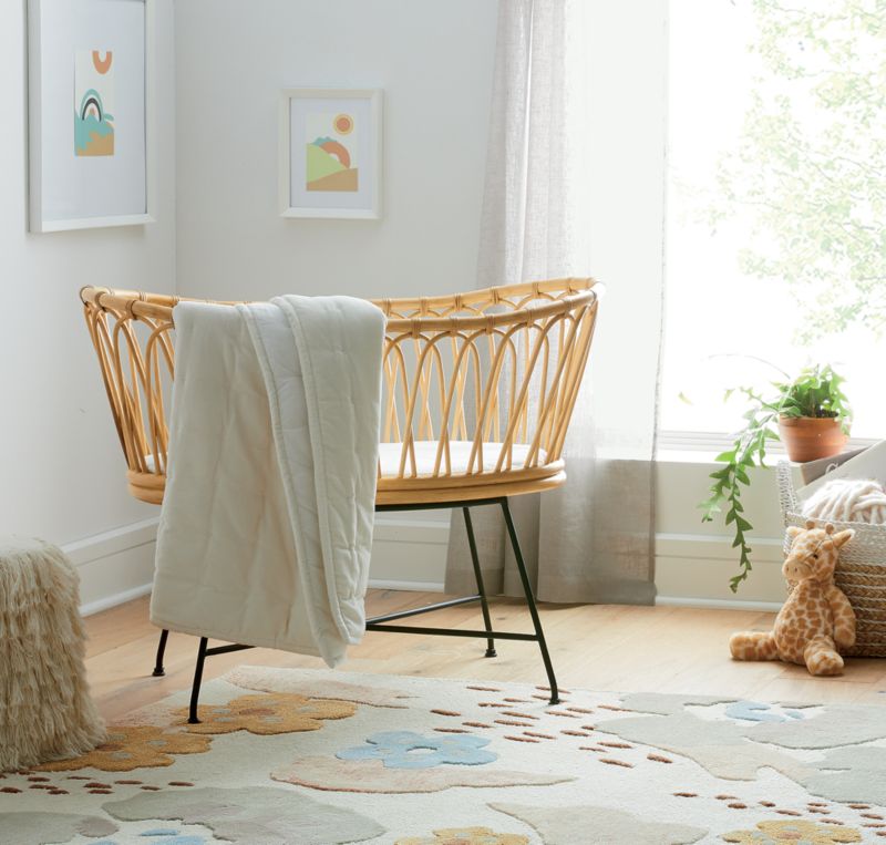 Rattan Baby Bassinet - image 1 of 11