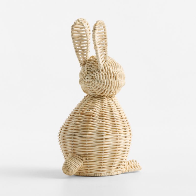 Medium Rattan Bunny Decorative Sculpture - image 5 of 6