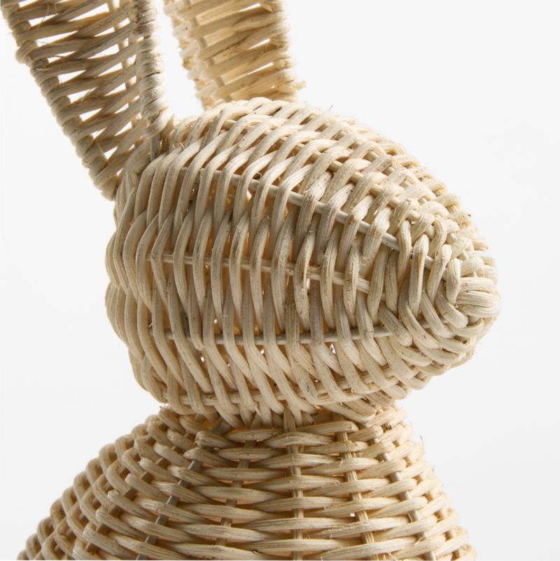 Medium Rattan Bunny Decorative Sculpture - image 4 of 6
