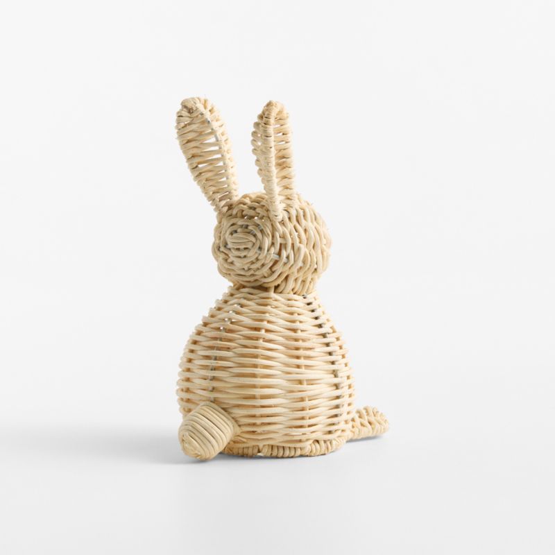 Small Rattan Bunny Decorative Sculpture - image 5 of 6