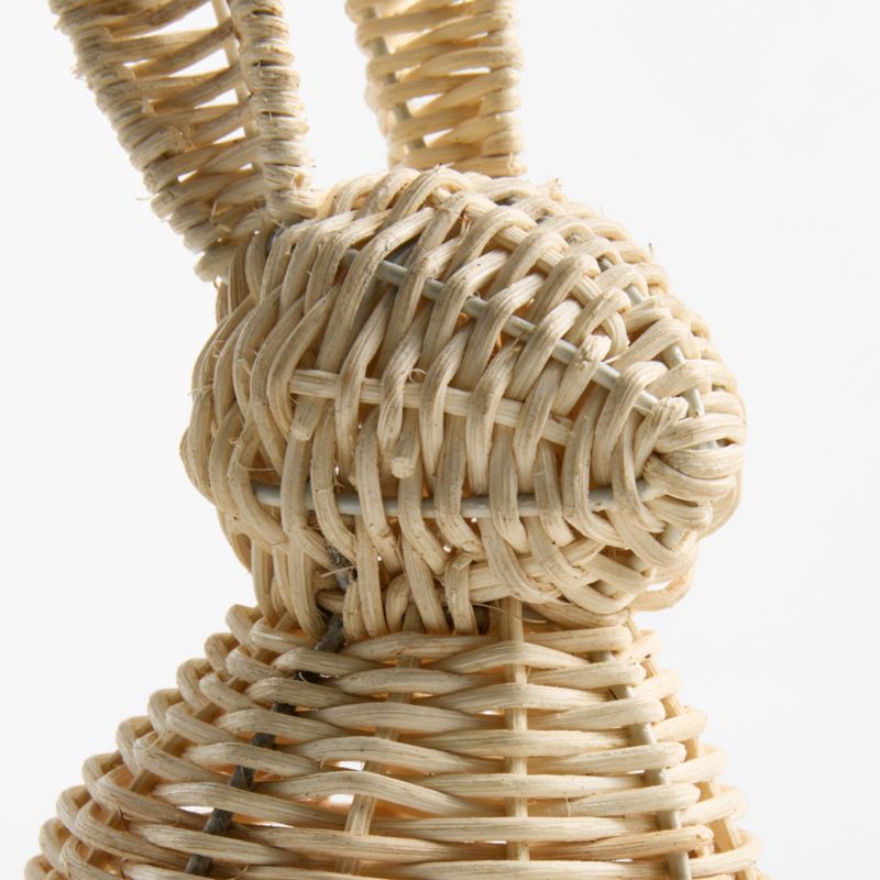 Small Rattan Bunny Decorative Sculpture - image 4 of 6