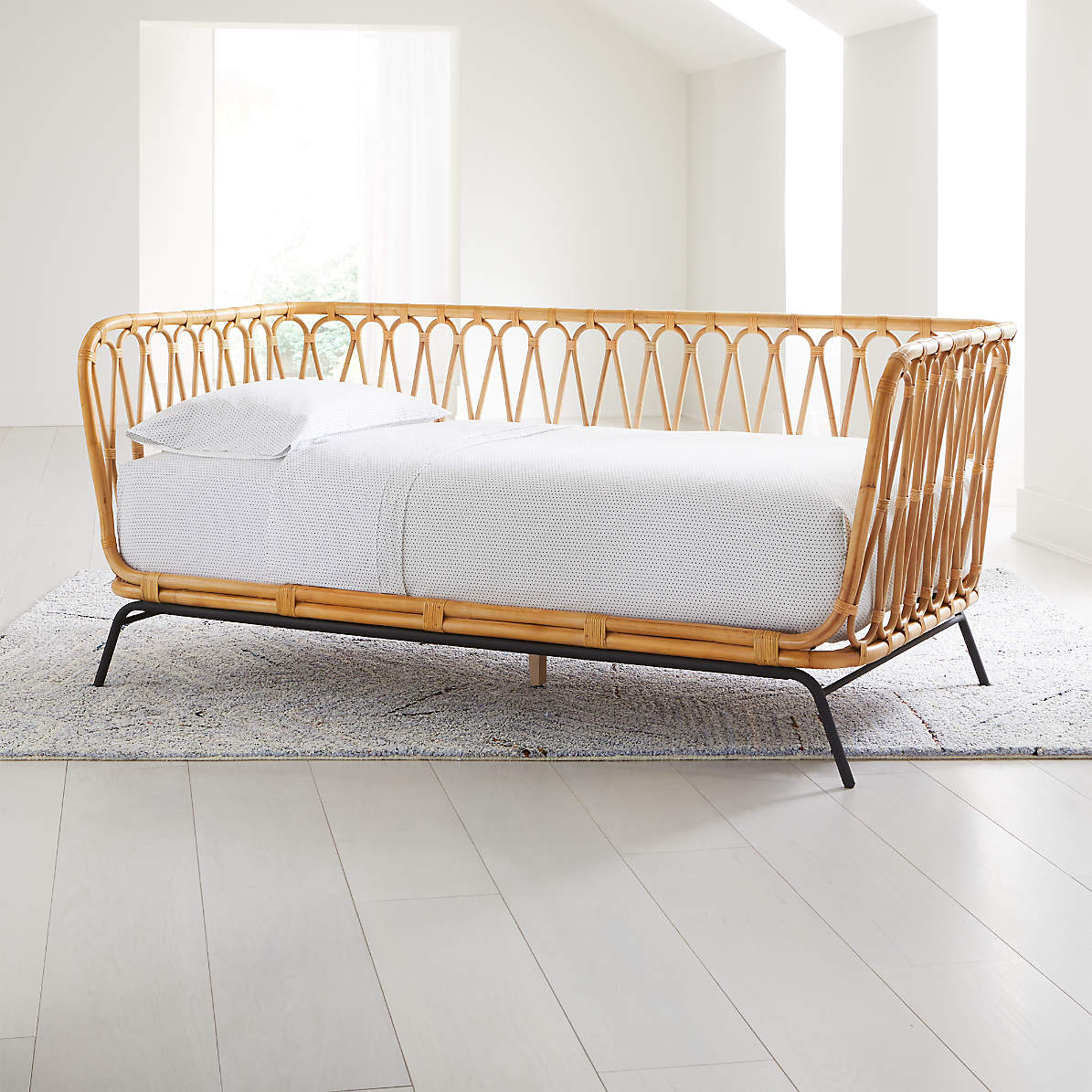 Rattan Kids Twin Daybed Reviews, Crate And Barrel Twin Bed With Trundle