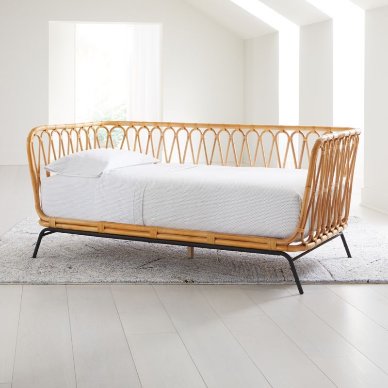 Rattan Kids Twin Daybed + Reviews | Crate & Kids