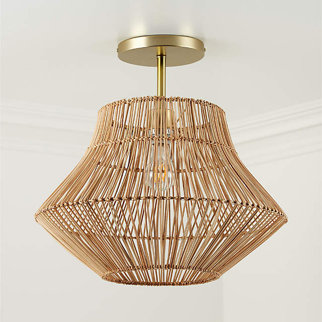 Rattan Kids Nursery Ceiling Light, Cost To Install A Chandelier In High Ceiling Philippines
