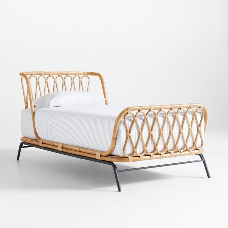 Rattan Kids Queen Bed