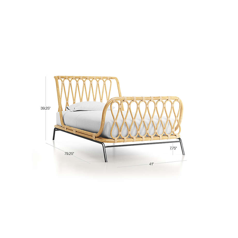 View Rattan Kids Bed - image 2 of 10