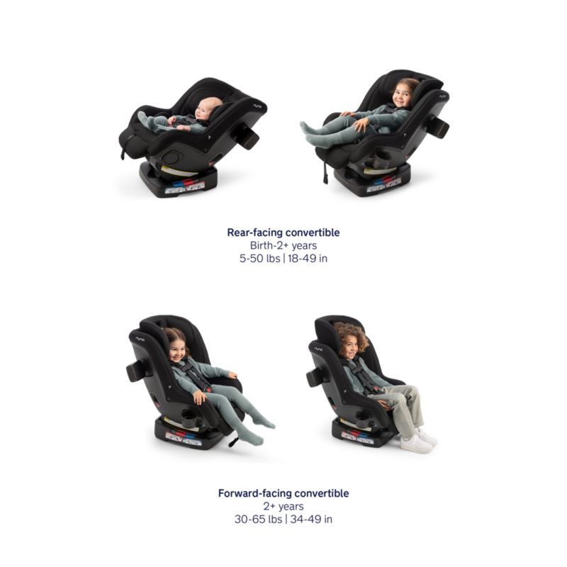Nuna RAVA next Caviar Black Convertible Baby Car Seat - image 7 of 8