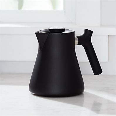 View Fellow Raven Matte Black Stovetop Tea Kettle details