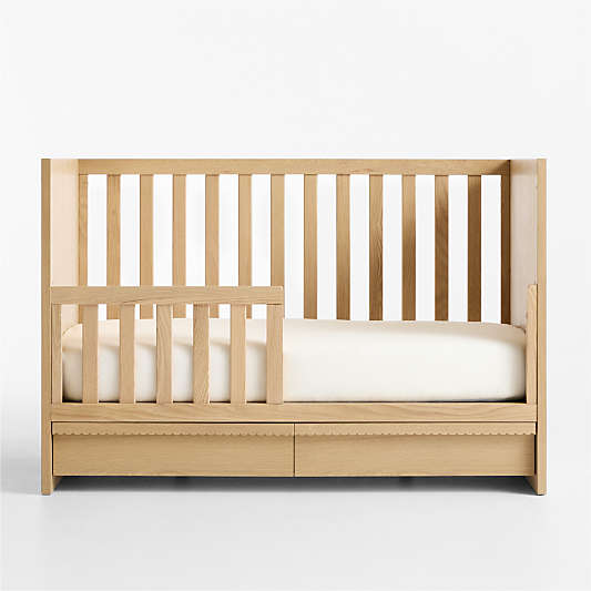 Raya Natural Oak Wood Toddler Bed Rail