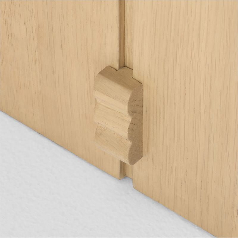 Raya 58" Natural Oak Wood Wide 6-Drawer Kids Dresser - image 8 of 10