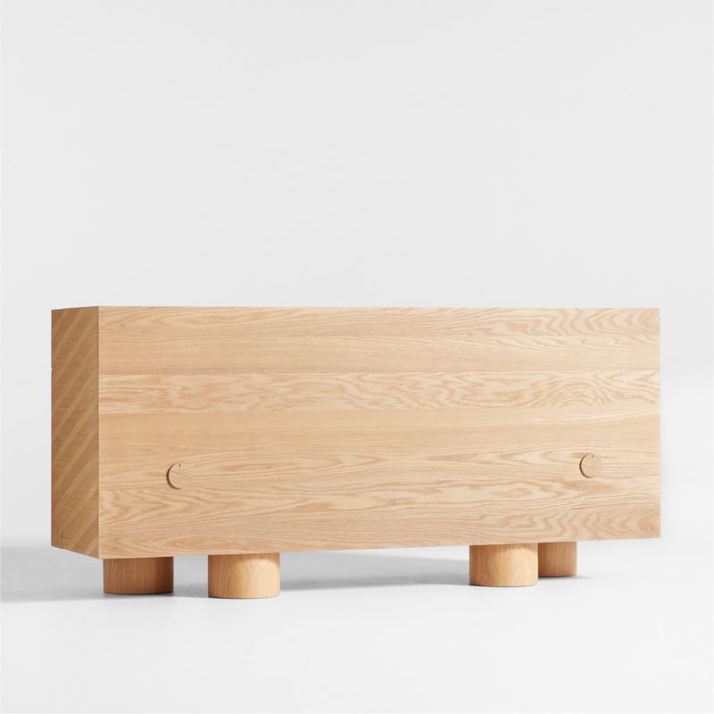 Raya Natural Wood Sideboard Cabinet - image 8 of 12