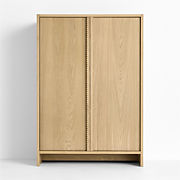 Raya Natural Oak Wood Storage Armoire