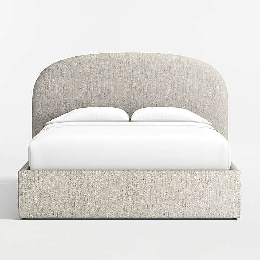 Rayna Curved Upholstered Queen Storage Bed