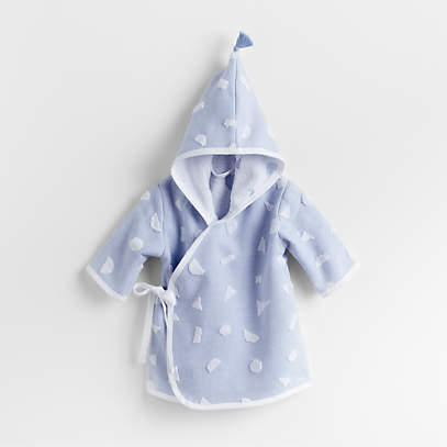 Just One You By Carters Baby Boys Bath Robe Hooded 0-9 months Bear Animals  Gray | eBay
