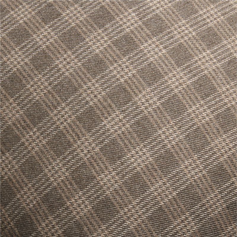 Roberto Italian Wool Blend Plaid 20"x20" Sand Beige Throw Pillow Cover - image 2 of 3