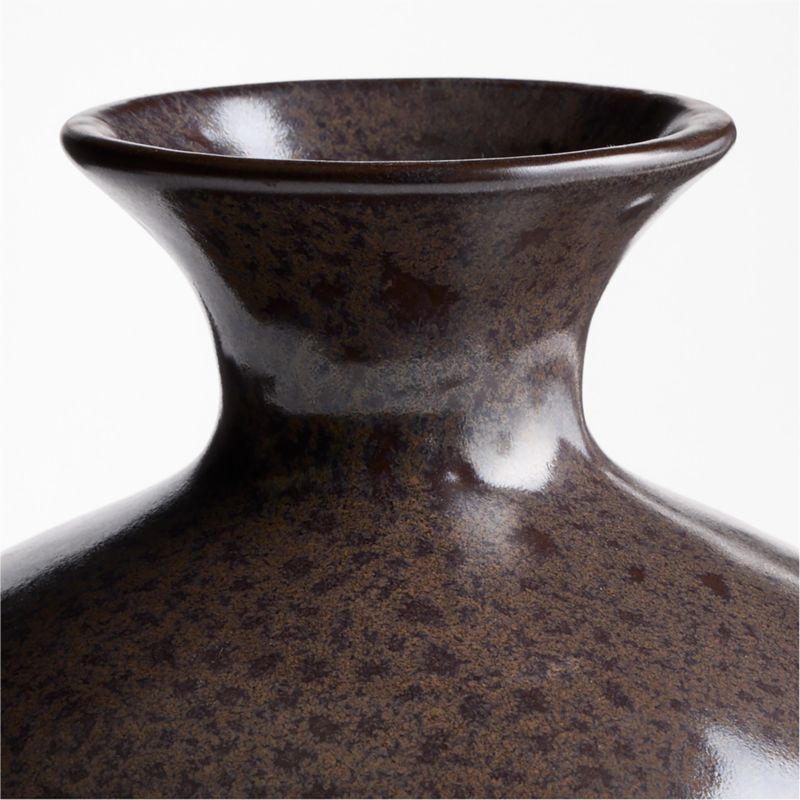 Rochester Small Brown Ceramic Vase 8" - image 4 of 6