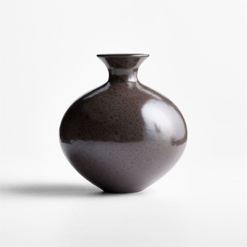 Rochester Small Brown Ceramic Vase 8" - image 5 of 6