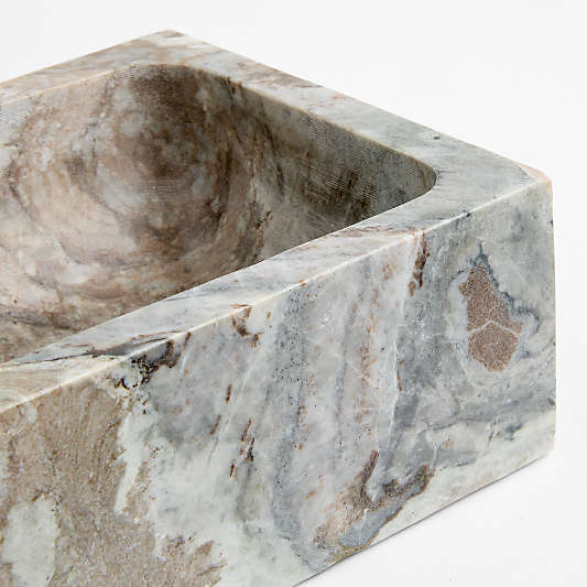 Rectangle Marble Decorative Catchall Tray