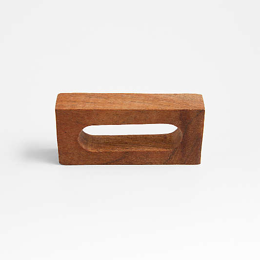 Rectangle Acacia Napkin Ring