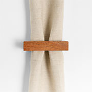 Rectangle Acacia Napkin Ring