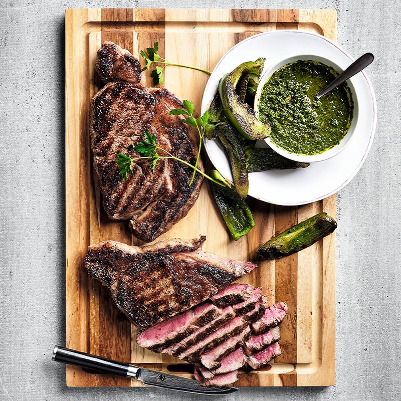 Chimichurri Steak and Pepper Skillet - Wholesomelicious