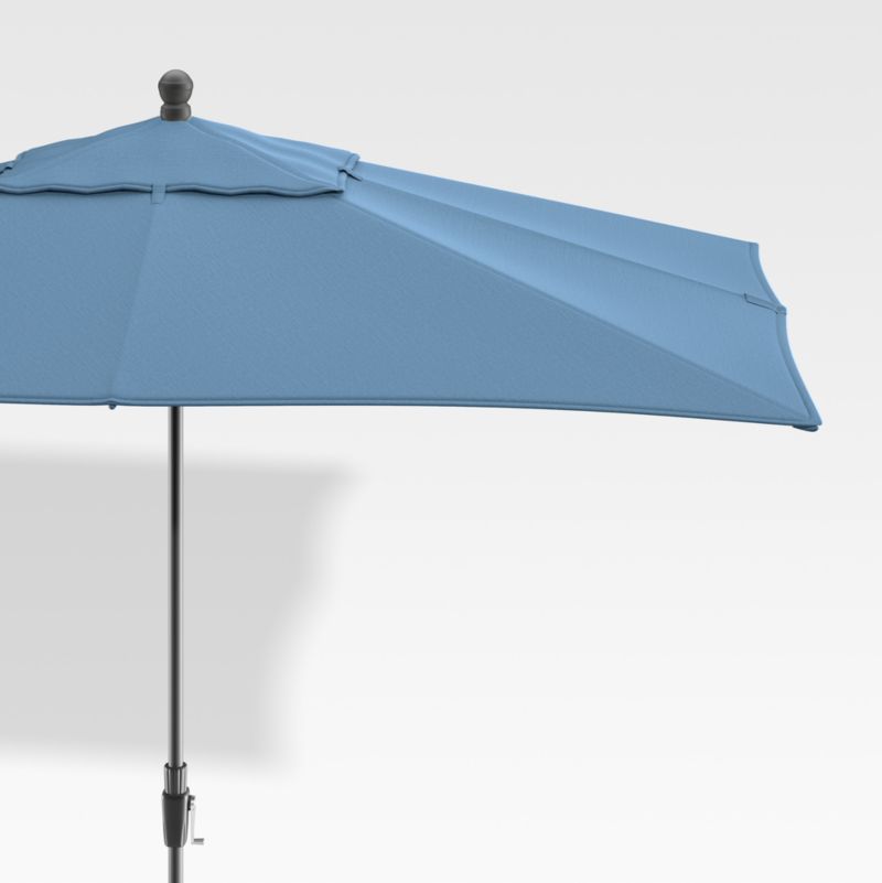 10' Rectangular Sunbrella ® Sapphire Outdoor Patio Umbrella with Black Frame - image 0 of 3