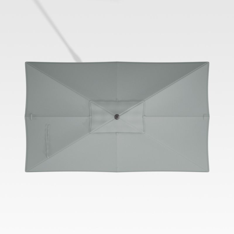 10' Grey Mist Rectangular Umbrella Canopy | Crate & Barrel