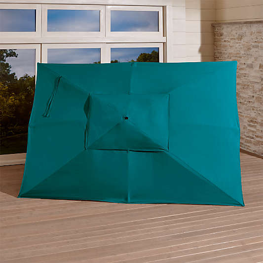 Rectangular Sunbrella ® Bold Turquoise Umbrella Canopy