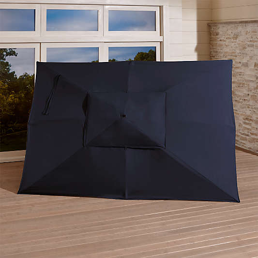 Rectangular Sunbrella ® Dark Navy Umbrella Canopy