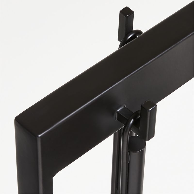 Black Rectangular Frame Fireplace Tools - image 4 of 5