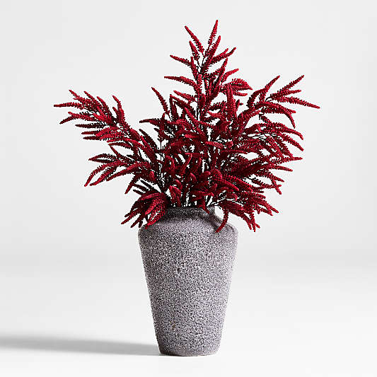 Faux Red Amaranthus Holiday Stem 50"