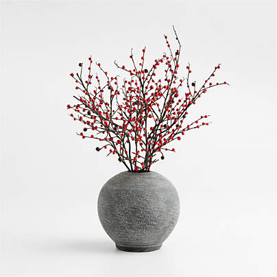 Faux Red Mini Berry 39" Stem Bundle, Set of 6