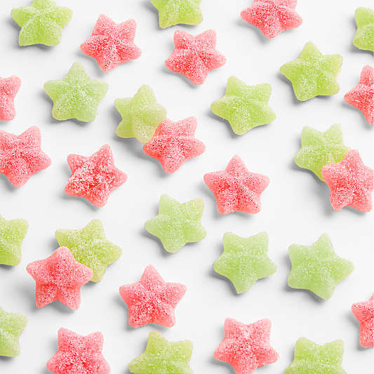 Red & Green Holiday Mix Sour Stars Gummy Candy