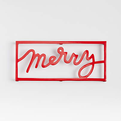 Red Merry Trivet