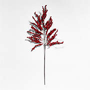 Faux Red Mini Berry Stem 48"